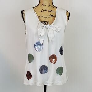 Boden Sequin and Silk top sz 8
